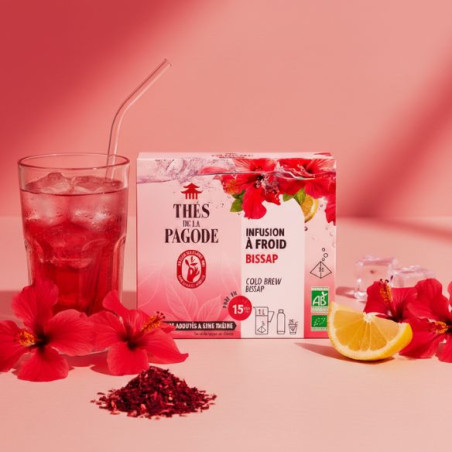 Infusion à froid au Bissap