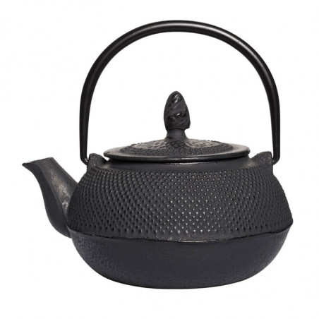 Teekanne Aus Schwarzem Gusseisen