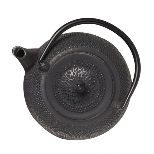 Teekanne Aus Schwarzem Gusseisen