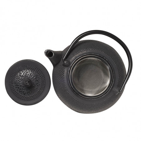 Teekanne Aus Schwarzem Gusseisen