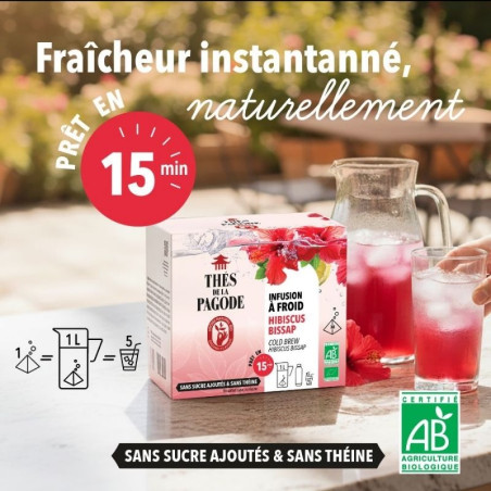 Infusion à froid au Bissap