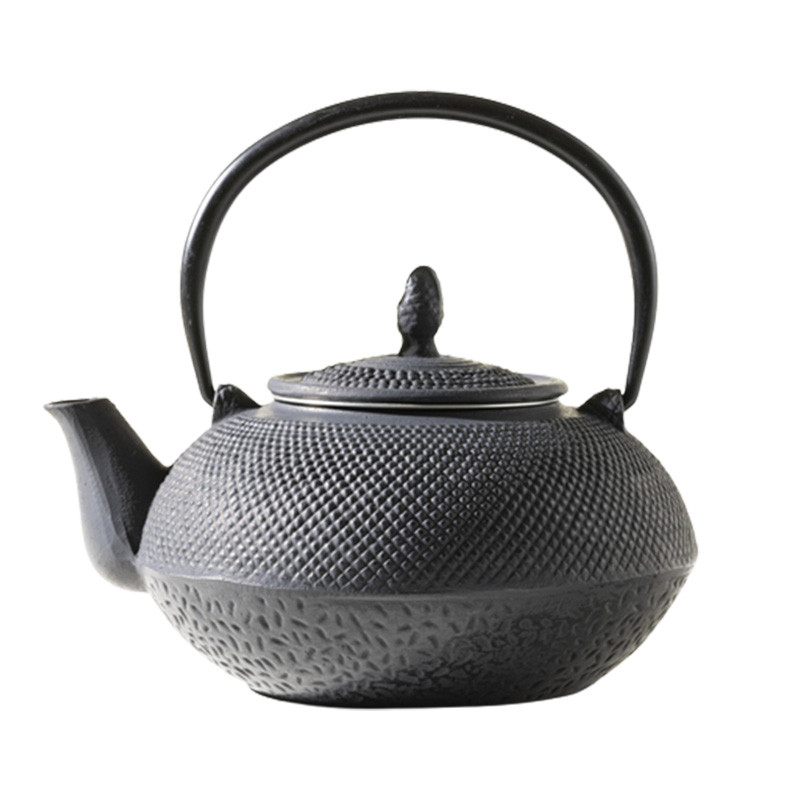 Théière fonte noire, accessoire thé, service à thé - Thés de la Pagode