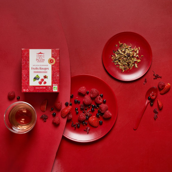 Tisane bio aux fruits rouges | Thés de la Pagode
