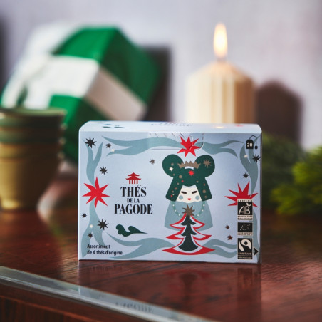 4 boites découverte de 4 thés d’origine bio