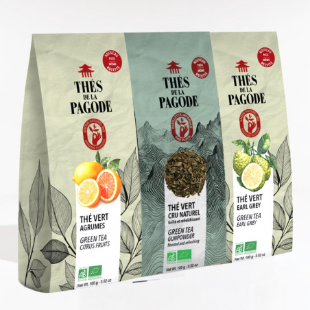 Lot de 3 thés vert bio
