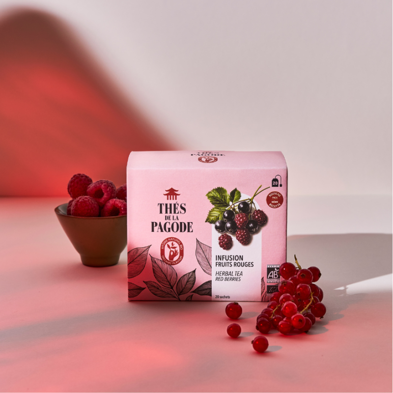 Tisane bio aux fruits rouges | Thés de la Pagode