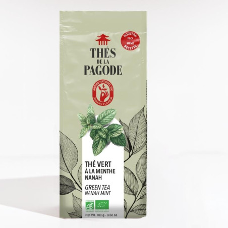 Thé vert bio parfumé menthe Nanah