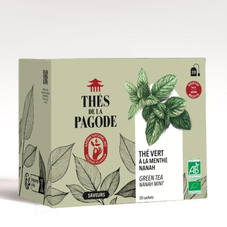 Toute la fraicheur délicieuse de la menthe nanah et d'un grand thé vert