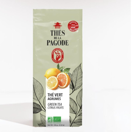 Thé vert agrumes - Visuel du blend de face