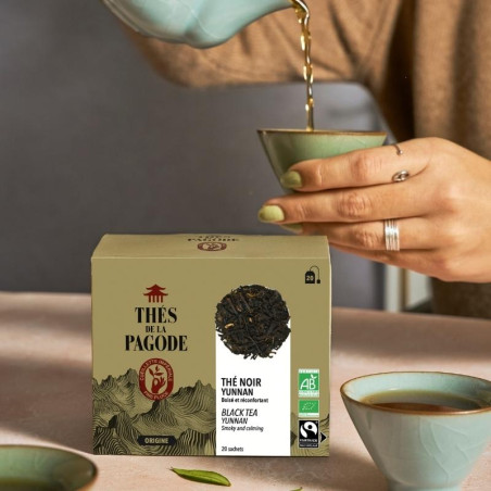Thé noir Yunnan sachet 20 infusettes - dégustation