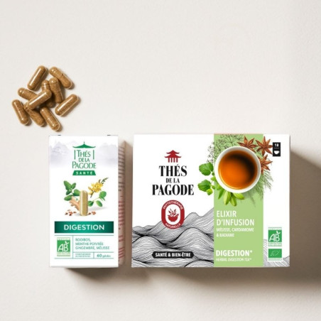 Lot Digestion : tisane + complément alimentaire