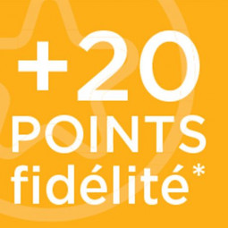 20 points fidélité offerts