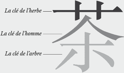 Idéogramme chinois Cha
